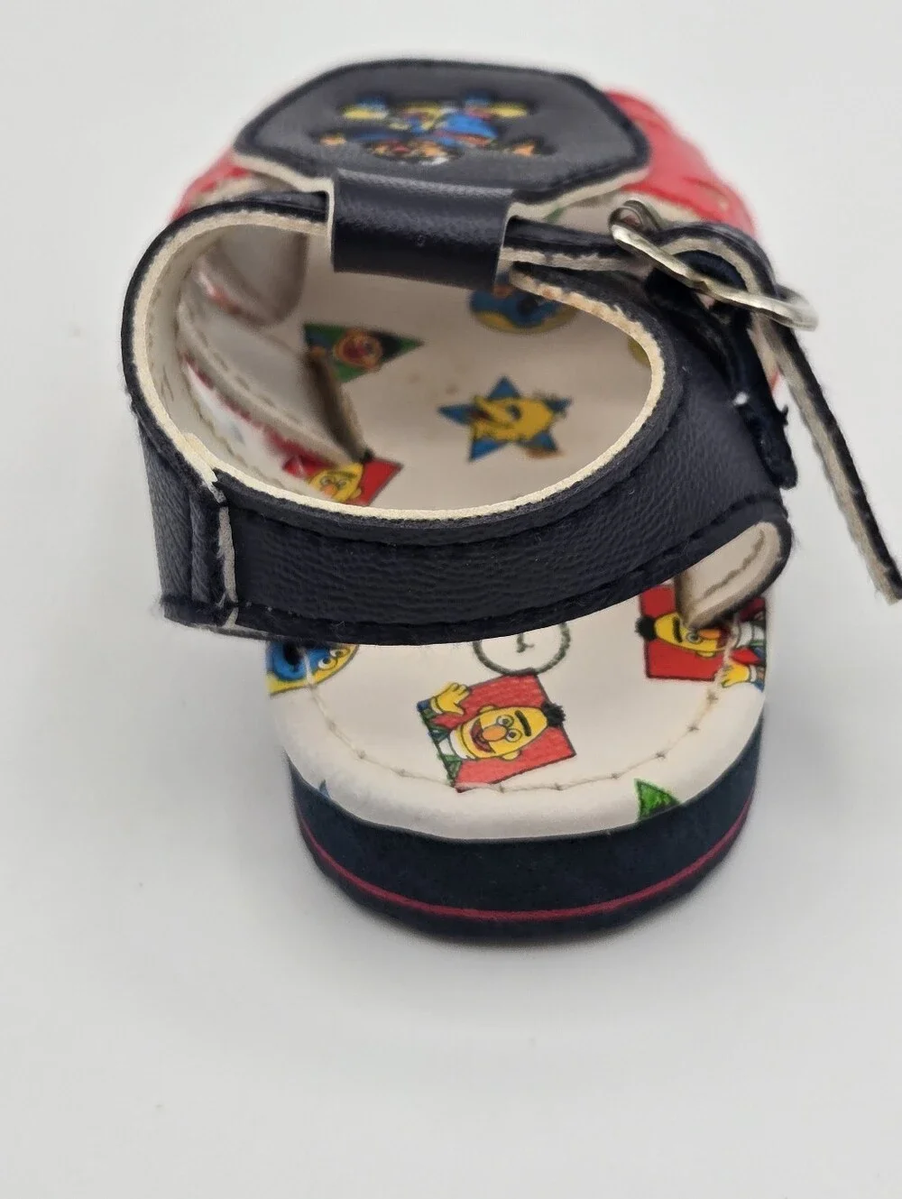 Vintage 90s Sesame Street Bert & Ernie Skateboard Infant Sandals Shoes Size 1